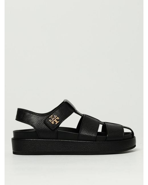Tory Burch Women's Black Flat Sandals