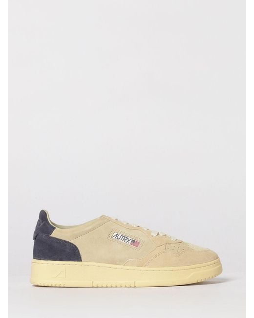 Autry Natural Medalist Low Suede Sneakers for men