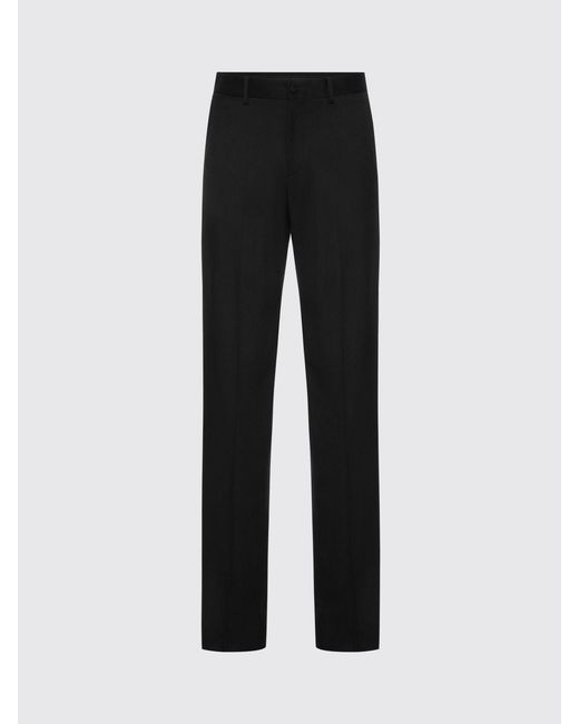 Philipp Plein Black Twill Tailored Trousers for men