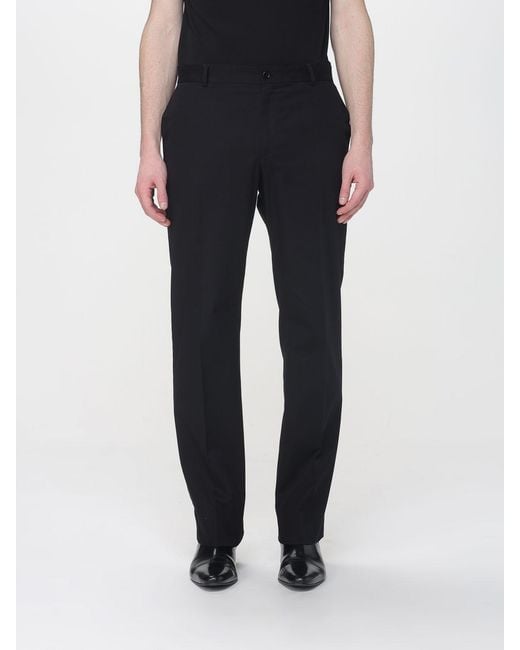 Dolce & Gabbana Black Dolce &Amp Gabbana Stretch Cotton Chino Trousers for men