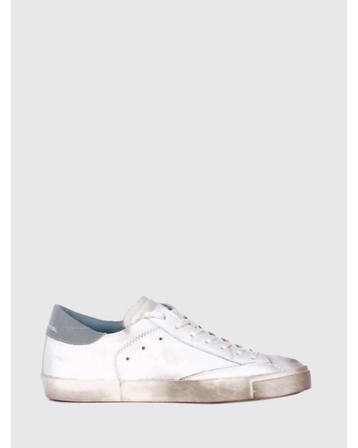 Philippe Model White Prsx Used Leather Sneakers for men