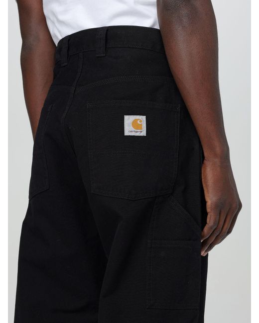 Pantalone in canvas di cotone di Carhartt in Black da Uomo