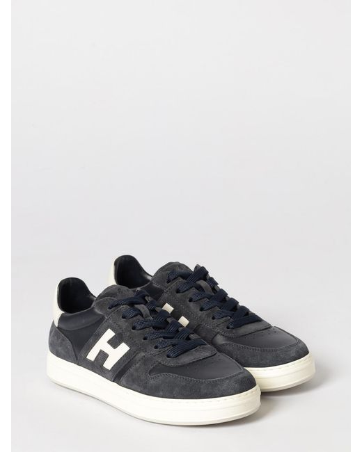 Hogan White H-Tv Leather Sneakers for men