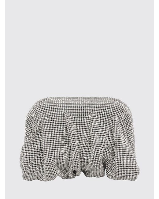Benedetta Bruzziches Gray Venus Draped Mini Bag