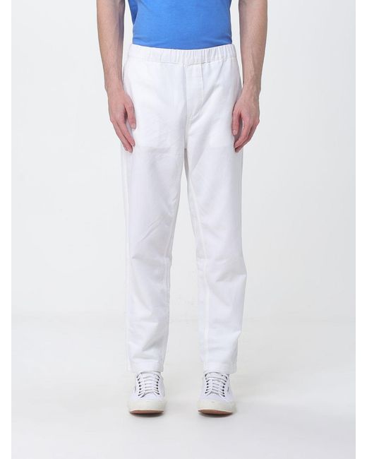 Ecoalf White Slim Fit Trousers for men