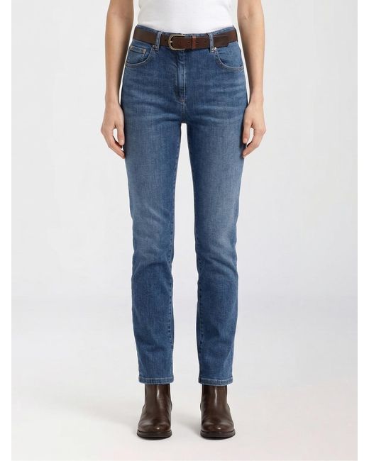 Brunello Cucinelli Blue Skinny Fit Jeans
