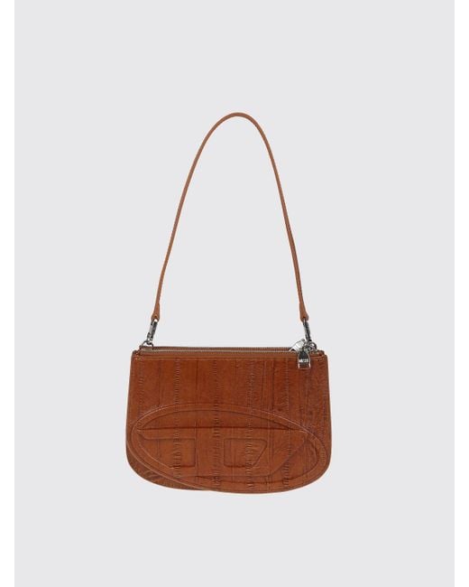 DIESEL White Schultertasche Damen