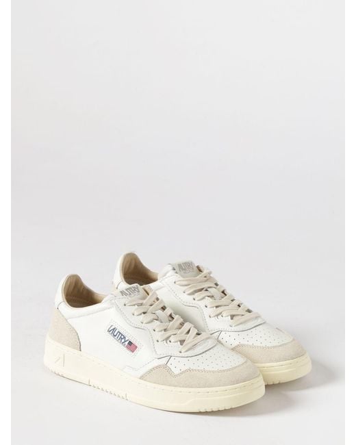 Autry Natural Medalist Low Leather Sneakers for men