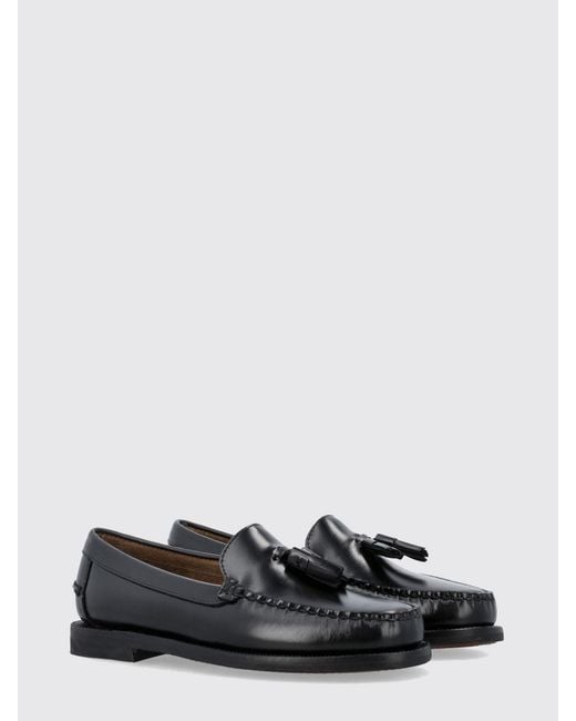 Sebago White Classic Will Brushed Leather Loafers