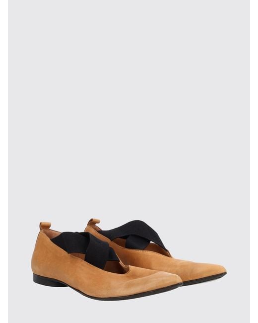 Uma Wang White Mary Jane Ballet Flats