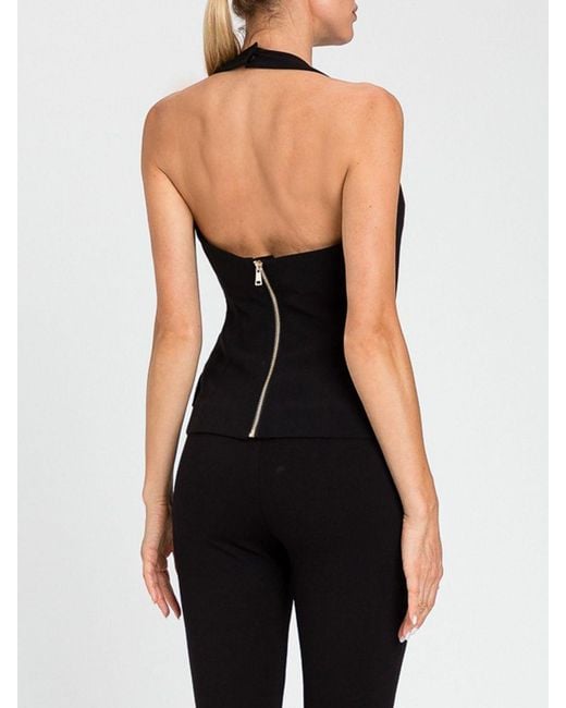 Twinset Black Double-Breasted Vest
