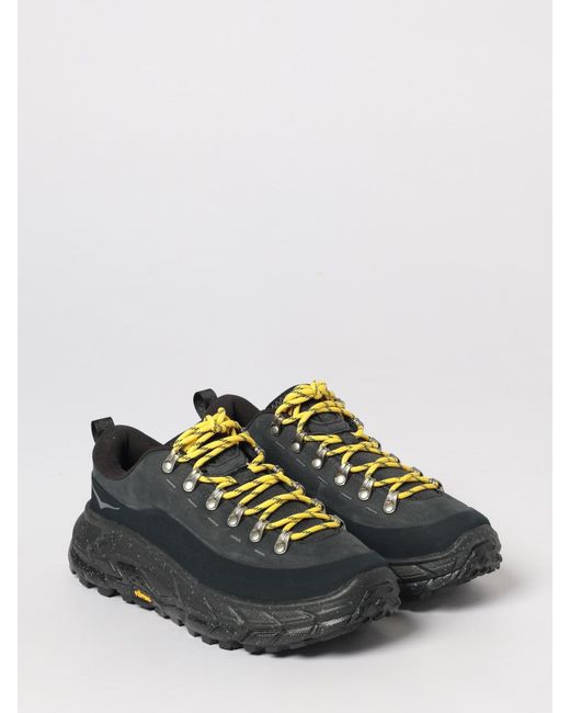 Hoka One One Black Tor Summit Nubuck And Rubber Sneakers for men