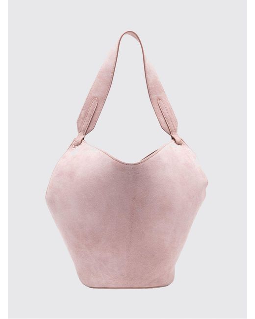 Khaite Pink Lotus Suede Bag