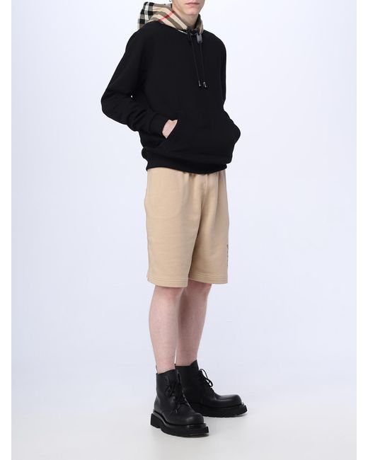 Burberry Black Cotton Sweatshirt for men