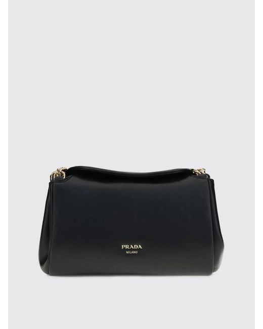 Prada Black Leather Shoulder Bag