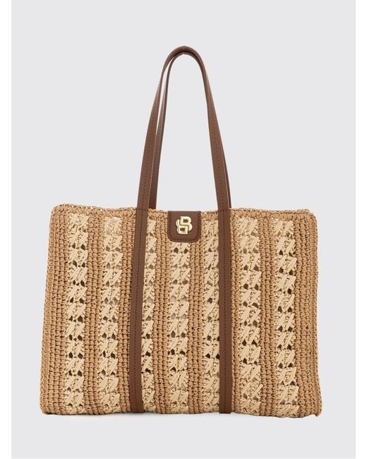 Boss Natural Crochet Raffia Bag