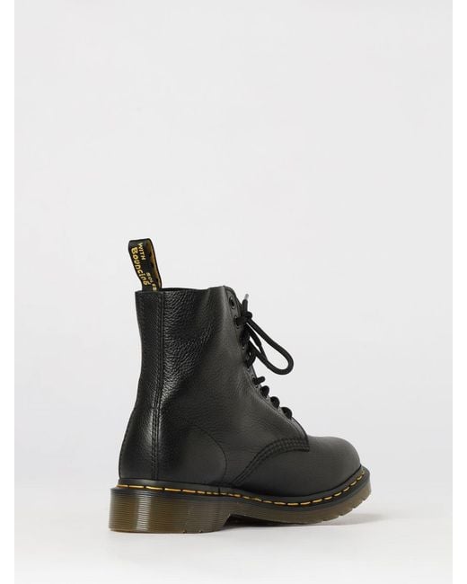 Dr. Martens Black 1460 Pascal Natural Grain Leather Boots