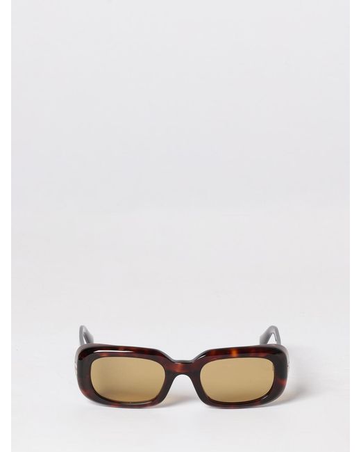 Miu Miu Multicolor Rectangular Frame Acetate Sunglasses With Contrast Logo