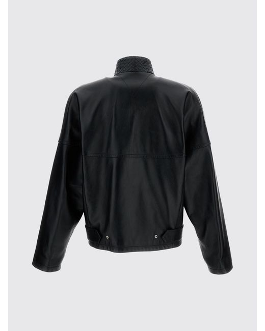 Bottega Veneta Black Lambskin Leather Jacket for men