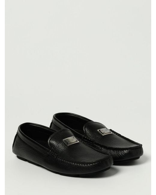 Dolce & Gabbana Black Dolce &Amp Gabbana Loafers for men