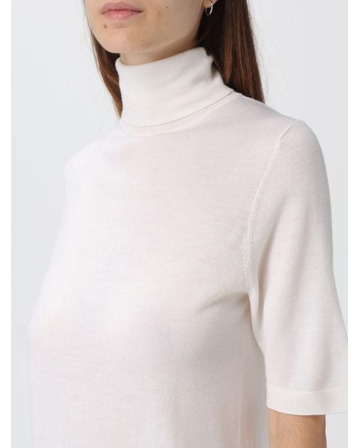 Maglia A Dolcevita Di Lana di Allude in White