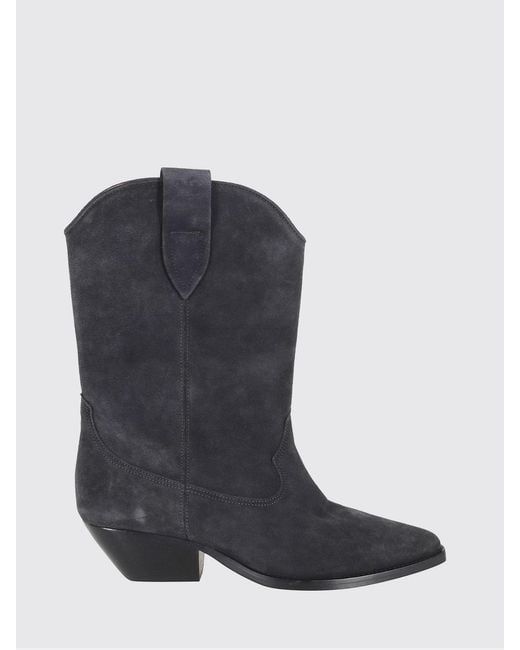 Isabel Marant Blue Duerto Suede Ankle Boots