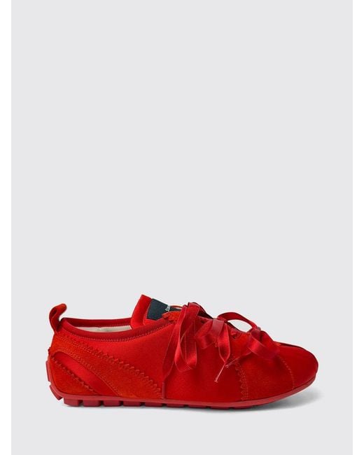 Simone Rocha Red Grip Trainer Ballerina Flats