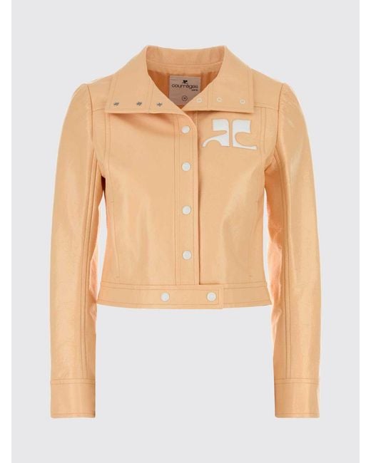 Courreges Blue CourrÈ Ges Patent Leather Jacket