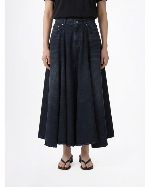 Balenciaga Blue Denim Skirt