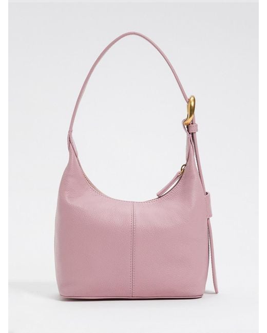 Twinset Pink Natural Grained Leather Bag