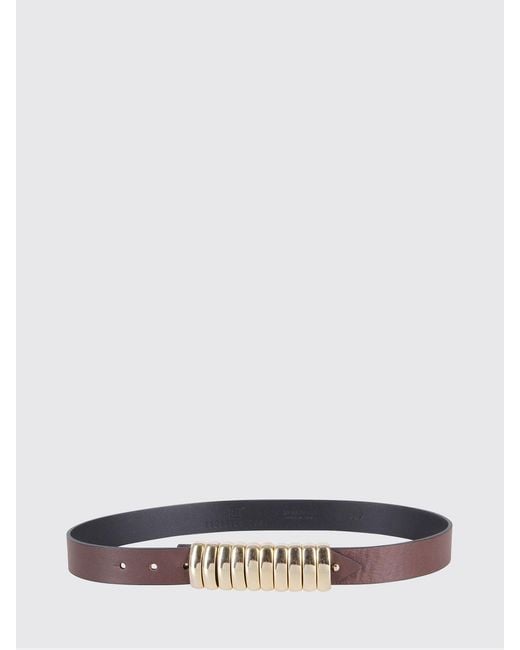 FEDERICA TOSI White Adjustable Smooth Leather Belt With Pin Buckle