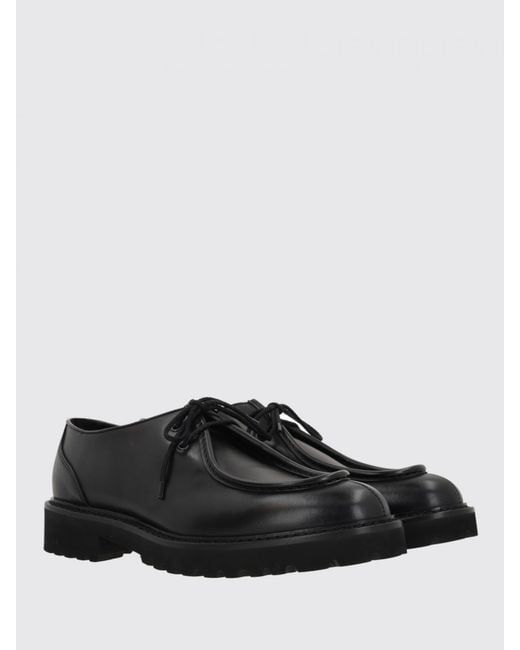 Doucal's Black Brogue Shoes for men