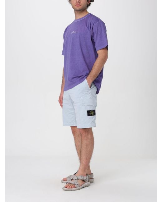 Stone Island Purple T-shirt for men