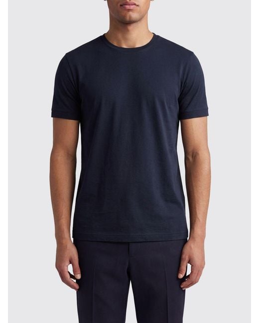 Giorgio Armani Blue Viscose T-Shirt for men
