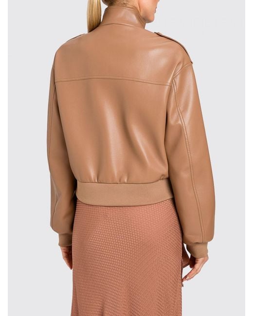 Twinset Brown Faux Leather Jacket