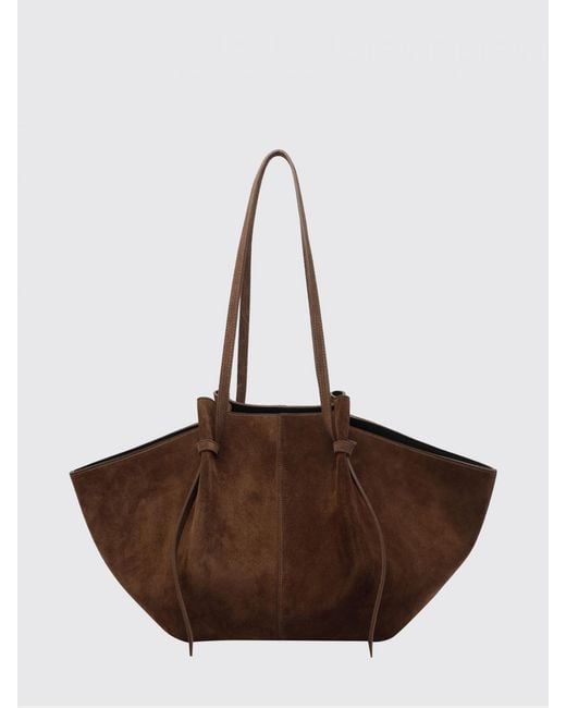 Yuzefi Brown Large Mochi Hammered Leather Bag