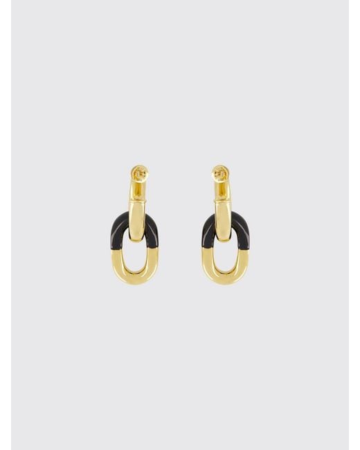 Rabanne Metallic Xl Link Aluminum Earrings