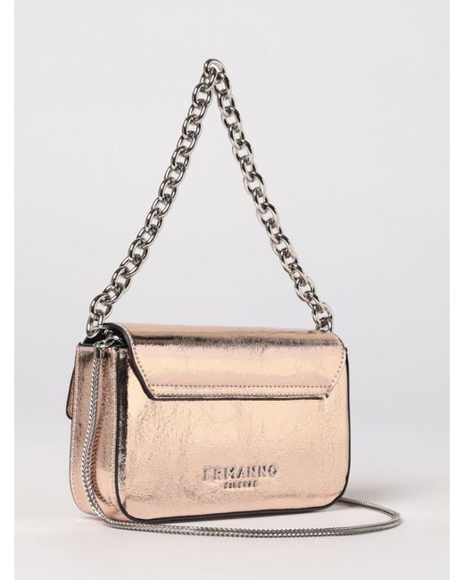 ERMANNO FIRENZE Natural Laminated Leather Bag