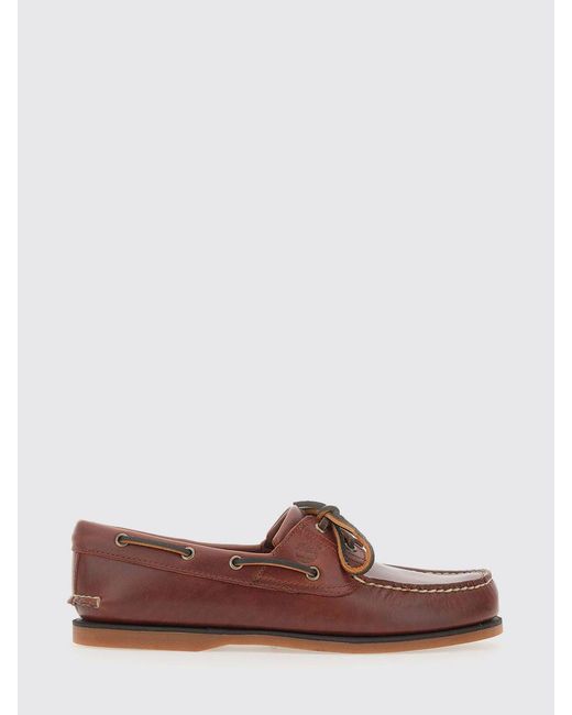 Timberland Brown Classic 2-Eye Leather Boat Loafers for men