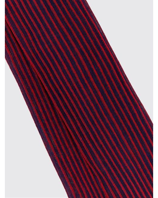 Gallo Purple Ribbed Lisle Cotton Socks for men