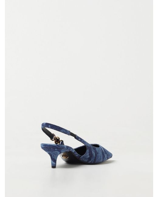 Versace Blue High Heel Shoes