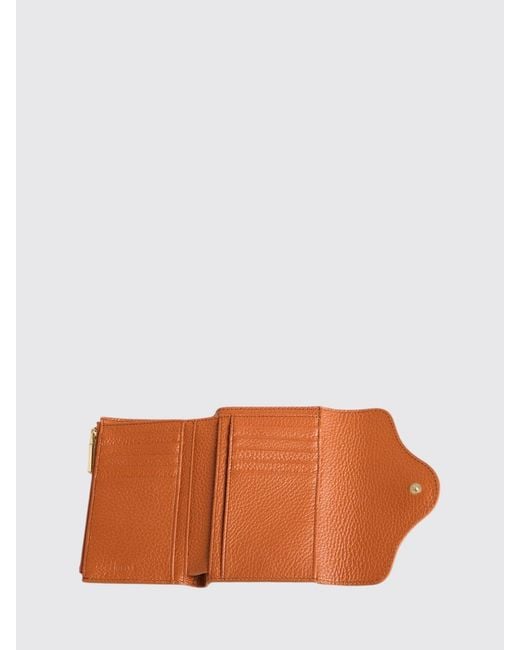 Coccinelle Orange C-Me Grained Leather Wallet
