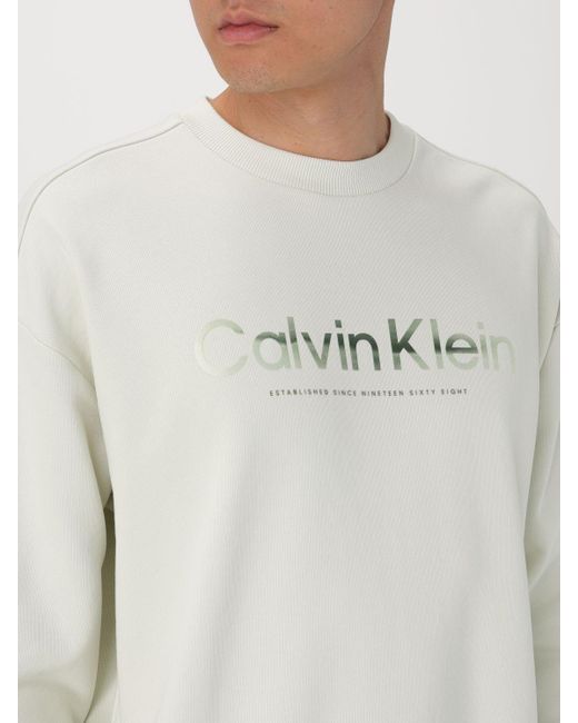 Calvin Klein Sweatshirt in Natural für Herren