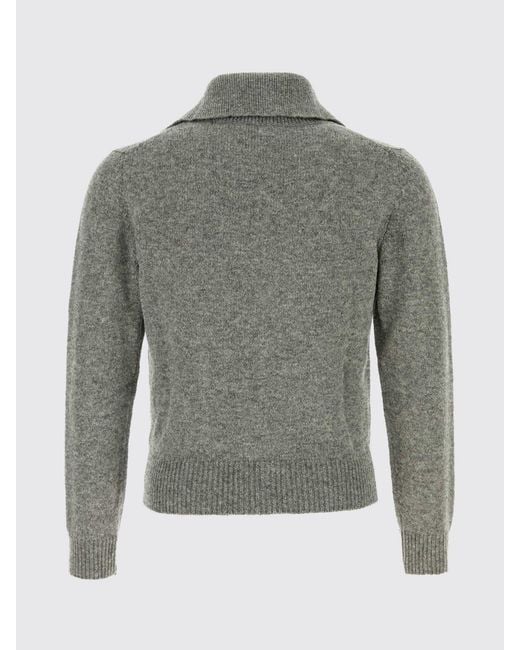 Jil Sander Gray Wool Blend Cardigan for men