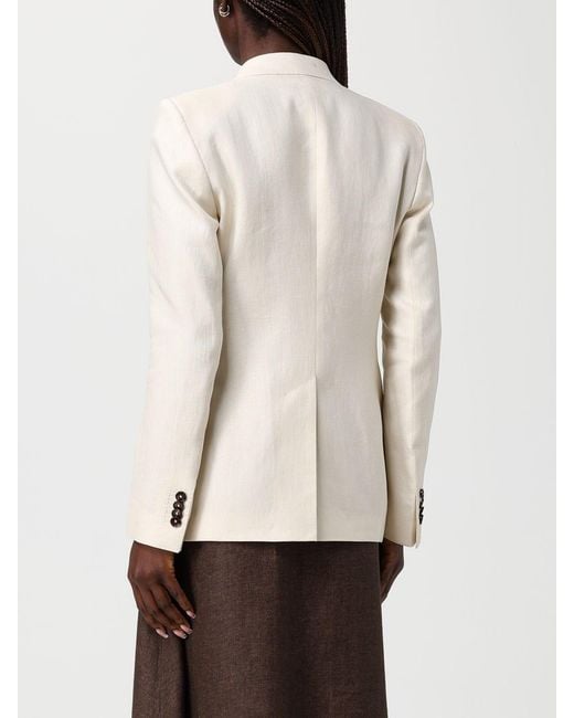 Tagliatore Natural Double-Breasted Linen Blazer