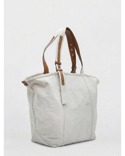 Golden Goose Deluxe Brand White 24.7 Cotton Canvas Bag