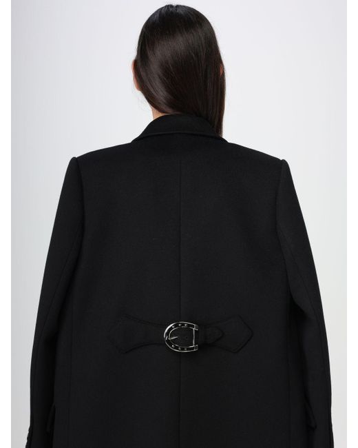 Cappotto a monopetto di lana di Gucci in Black