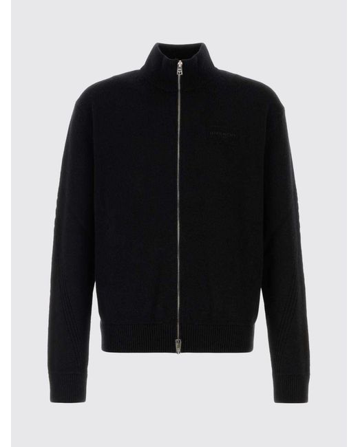 Givenchy Blue Zip-Up Turtleneck Cardigan for men