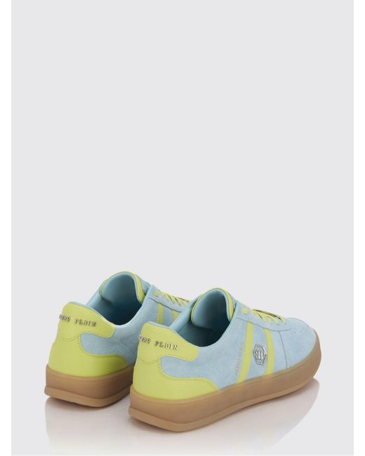 Philipp Plein Green Retro Rebel Suede Sneakers for men