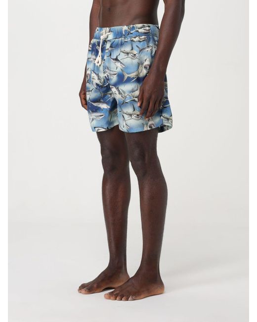 Palm Angels Blue Swimsuit for men